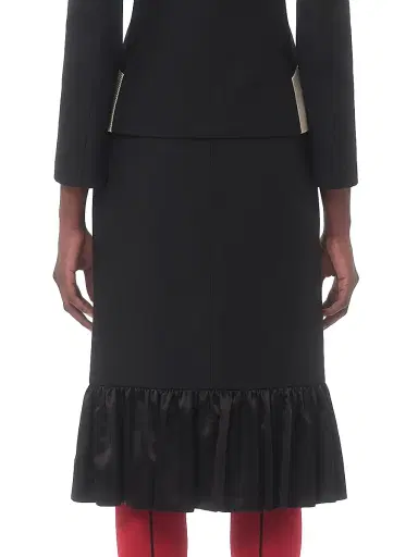 Valentino Garavani Women's Crepe Couture Midi Skirt - Black - Size 0 | Thumbnail 4 Valentino Garavani Women's Crepe Couture Midi Skirt - Black - Size 0 | Thumbnail 4