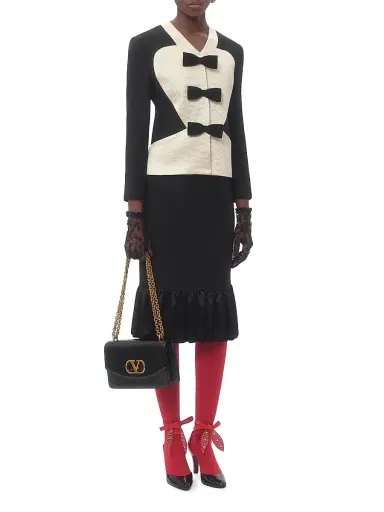 Valentino Garavani Women's Crepe Couture Midi Skirt - Black - Size 0 | Thumbnail 6 Valentino Garavani Women's Crepe Couture Midi Skirt - Black - Size 0 | Thumbnail 6