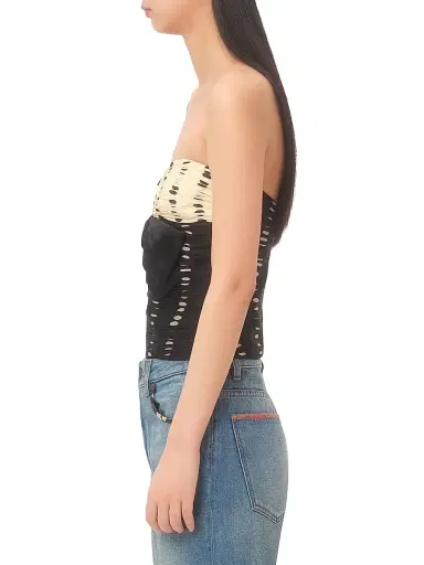 Valentino Garavani Women's Chiffon Top with Plusdepois Print - Black Birch - Size 8 | Thumbnail 3 Valentino Garavani Women's Chiffon Top with Plusdepois Print - Black Birch - Size 8 | Thumbnail 3