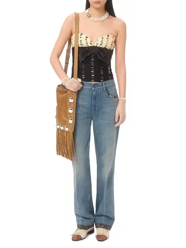 Valentino Garavani Women's Chiffon Top with Plusdepois Print - Black Birch - Size 8 | Thumbnail 7 Valentino Garavani Women's Chiffon Top with Plusdepois Print - Black Birch - Size 8 | Thumbnail 7