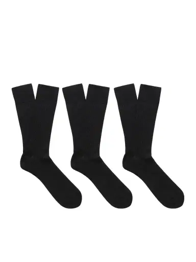 NN07 Three-Pack Ribbed Cotton-Blend Socks - Men | Thumbnail 1 NN07 Three-Pack Ribbed Cotton-Blend Socks - Men | Thumbnail 1