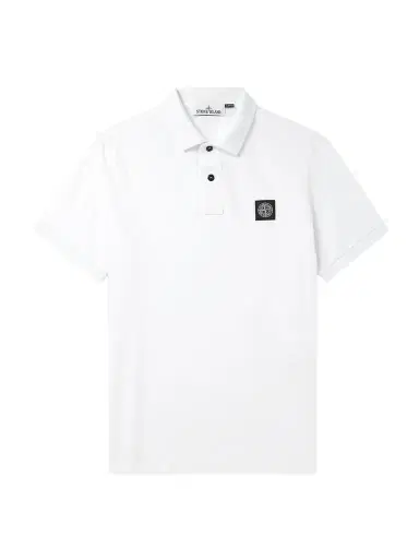 Stone Island Logo-Appliquéd Cotton-Blend Piqué Polo Shirt - Men | Thumbnail 1 Stone Island Logo-Appliquéd Cotton-Blend Piqué Polo Shirt - Men | Thumbnail 1