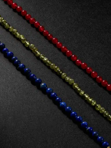 JIA JIA Birthstone 14-Karat Gold Beaded Bracelet - Men | Thumbnail 4 JIA JIA Birthstone 14-Karat Gold Beaded Bracelet - Men | Thumbnail 4