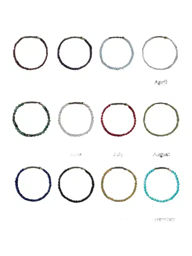 JIA JIA Birthstone 14-Karat Gold Beaded Bracelet - Men | Thumbnail 1 JIA JIA Birthstone 14-Karat Gold Beaded Bracelet - Men | Thumbnail 1