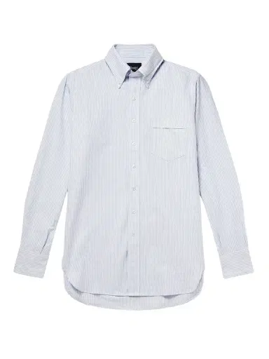 Drake's Button-Down Collar Striped Cotton Oxford Shirt - Men | Thumbnail 1 Drake's Button-Down Collar Striped Cotton Oxford Shirt - Men | Thumbnail 1