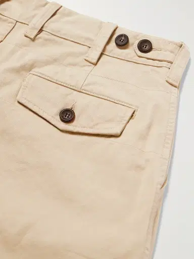 Drake's Straight-Leg Peached Cotton-Twill Trousers - Men | Thumbnail 5 Drake's Straight-Leg Peached Cotton-Twill Trousers - Men | Thumbnail 5