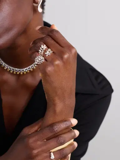 Kamyen Flora 18-karat Rose Gold, Diamond And Enamel Ring | Thumbnail 5 Kamyen Flora 18-karat Rose Gold, Diamond And Enamel Ring | Thumbnail 5