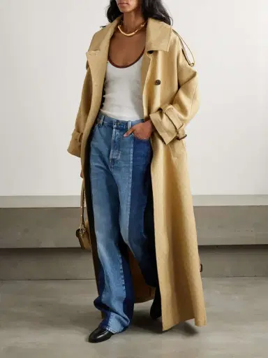 Gucci Oversized Double-breasted Belted Wool And Silk-blend Jacquard Trench Coat | Thumbnail 2 Gucci Oversized Double-breasted Belted Wool And Silk-blend Jacquard Trench Coat | Thumbnail 2