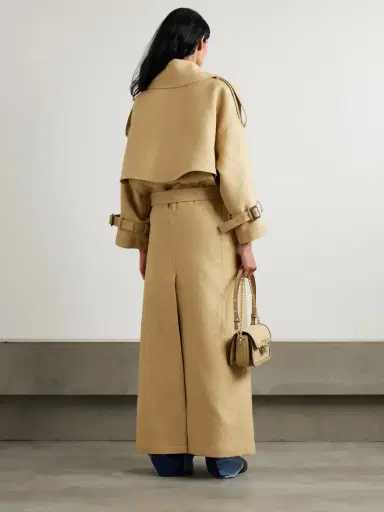 Gucci Oversized Double-breasted Belted Wool And Silk-blend Jacquard Trench Coat | Thumbnail 4 Gucci Oversized Double-breasted Belted Wool And Silk-blend Jacquard Trench Coat | Thumbnail 4