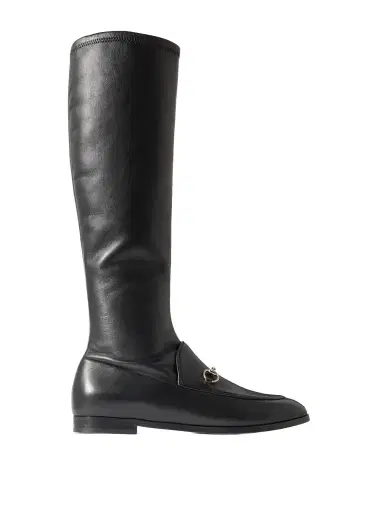 Gucci Jordaan Horsebit-detailed Leather Knee Boots | Thumbnail 1 Gucci Jordaan Horsebit-detailed Leather Knee Boots | Thumbnail 1