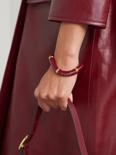 Gucci Bamboo Gold-tone Enamel Bracelet | Thumbnail 2 Gucci Bamboo Gold-tone Enamel Bracelet | Thumbnail 2