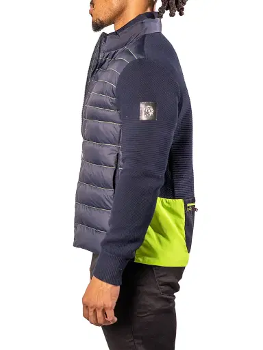 Maceoo Men's Bomber Jacket - Blue | Thumbnail 2 Maceoo Men's Bomber Jacket - Blue | Thumbnail 2