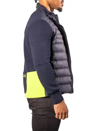 Maceoo Men's Bomber Jacket - Blue | Thumbnail 4 Maceoo Men's Bomber Jacket - Blue | Thumbnail 4