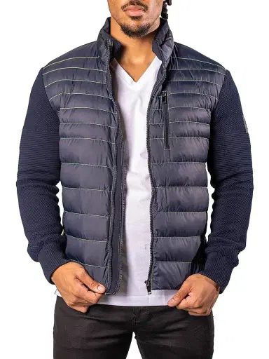 Maceoo Men's Bomber Jacket - Blue | Thumbnail 6 Maceoo Men's Bomber Jacket - Blue | Thumbnail 6
