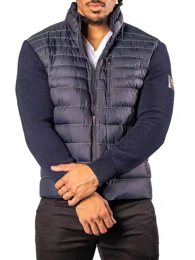Maceoo Men's Bomber Jacket - Blue | Thumbnail 8 Maceoo Men's Bomber Jacket - Blue | Thumbnail 8