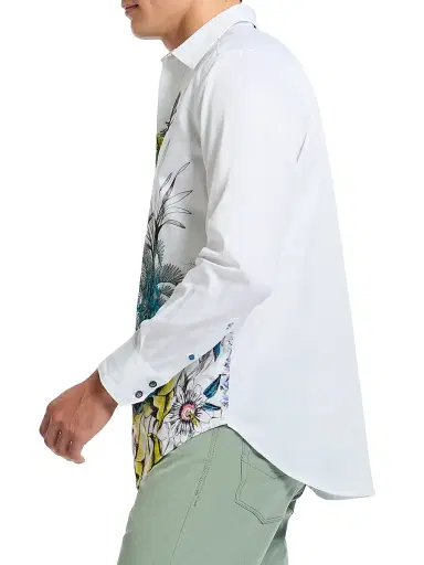 Robert Graham Men's When Pigs Fly Woven Shirt - White | Thumbnail 3 Robert Graham Men's When Pigs Fly Woven Shirt - White | Thumbnail 3