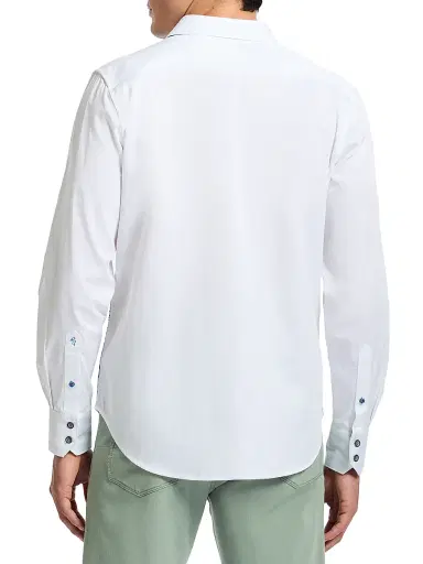 Robert Graham Men's When Pigs Fly Woven Shirt - White | Thumbnail 4 Robert Graham Men's When Pigs Fly Woven Shirt - White | Thumbnail 4