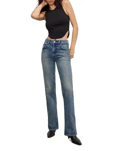 Good American Women's Good Standard Bootcut Jeans - Indigo | Thumbnail 2 Good American Women's Good Standard Bootcut Jeans - Indigo | Thumbnail 2