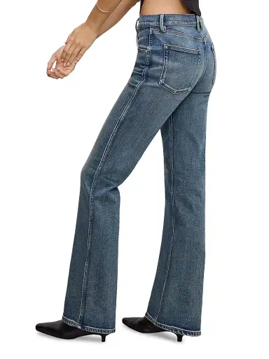 Good American Women's Good Standard Bootcut Jeans - Indigo | Thumbnail 4 Good American Women's Good Standard Bootcut Jeans - Indigo | Thumbnail 4