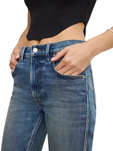 Good American Women's Good Standard Bootcut Jeans - Indigo | Thumbnail 6 Good American Women's Good Standard Bootcut Jeans - Indigo | Thumbnail 6