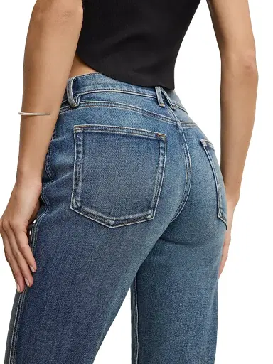 Good American Women's Good Standard Bootcut Jeans - Indigo | Thumbnail 7 Good American Women's Good Standard Bootcut Jeans - Indigo | Thumbnail 7