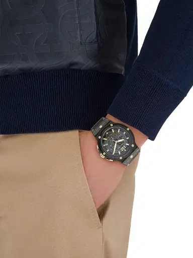 FERRAGAMO Men's F-80 Translucent Chronograph Watch/44MM - Black | Thumbnail 2 FERRAGAMO Men's F-80 Translucent Chronograph Watch/44MM - Black | Thumbnail 2
