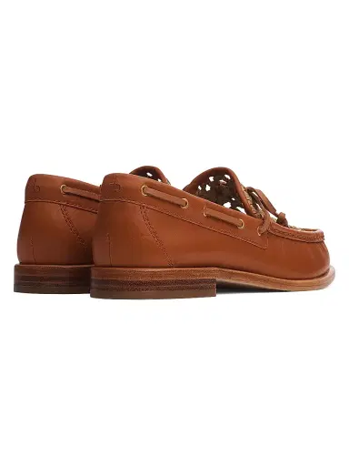 rag & bone Women's Carter Woven-Trim Leather Boat Shoes | Thumbnail 2 rag & bone Women's Carter Woven-Trim Leather Boat Shoes | Thumbnail 2