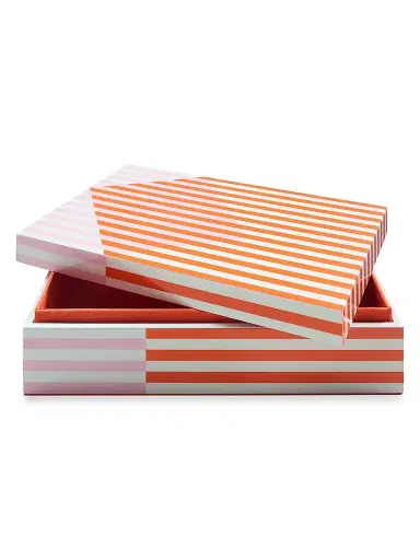 Jonathan Adler Copenhagen Lacquer Large Box - Pink Orange | Thumbnail 2 Jonathan Adler Copenhagen Lacquer Large Box - Pink Orange | Thumbnail 2