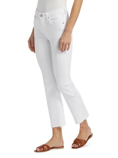 rag & bone Women's Peyton Flexi Mid-Rise Boot-Cut Jeans - Optic White | Thumbnail 4 rag & bone Women's Peyton Flexi Mid-Rise Boot-Cut Jeans - Optic White | Thumbnail 4