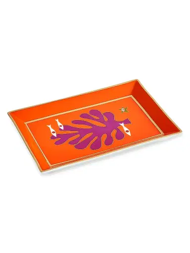 Jonathan Adler Playa Rectangular Tray - Orange Red | Thumbnail 3 Jonathan Adler Playa Rectangular Tray - Orange Red | Thumbnail 3
