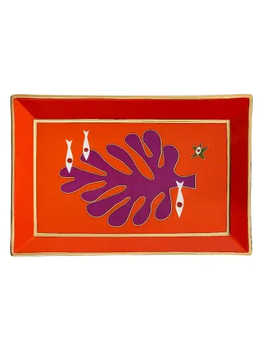 Jonathan Adler Playa Rectangular Tray - Orange Red | Thumbnail 1 Jonathan Adler Playa Rectangular Tray - Orange Red | Thumbnail 1