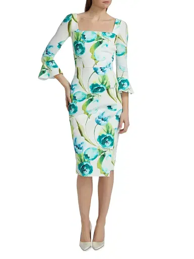 Chiara Boni La Petite Robe Women's Astra Floral Cocktail Dress | Thumbnail 3 Chiara Boni La Petite Robe Women's Astra Floral Cocktail Dress | Thumbnail 3