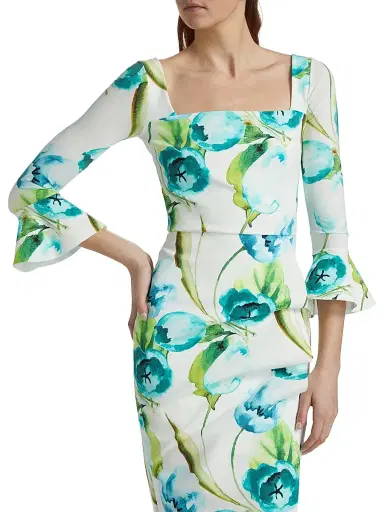 Chiara Boni La Petite Robe Women's Astra Floral Cocktail Dress | Thumbnail 6 Chiara Boni La Petite Robe Women's Astra Floral Cocktail Dress | Thumbnail 6