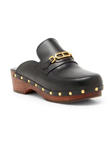 TOM FORD Women's 40MM Leather Clogs - Black | Thumbnail 2 TOM FORD Women's 40MM Leather Clogs - Black | Thumbnail 2