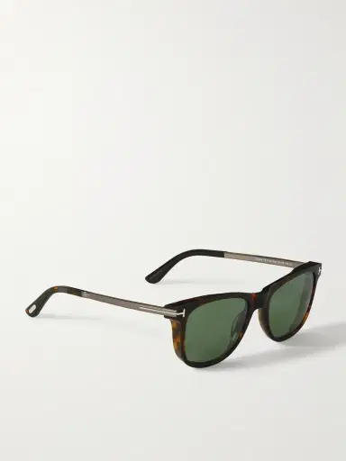 Tom Ford Sinatra D-Frame Tortoiseshell Acetate and Silver-Tone Sunglasses - Men | Thumbnail 4 Tom Ford Sinatra D-Frame Tortoiseshell Acetate and Silver-Tone Sunglasses - Men | Thumbnail 4
