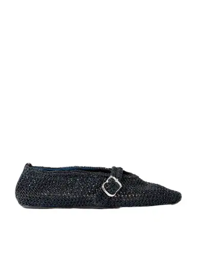Alaïa Metallic Crocheted Ballet Flats | Thumbnail 1 Alaïa Metallic Crocheted Ballet Flats | Thumbnail 1