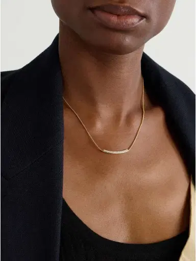 David Yurman Petite Pavé 18-karat Gold Diamond Necklace | Thumbnail 2 David Yurman Petite Pavé 18-karat Gold Diamond Necklace | Thumbnail 2