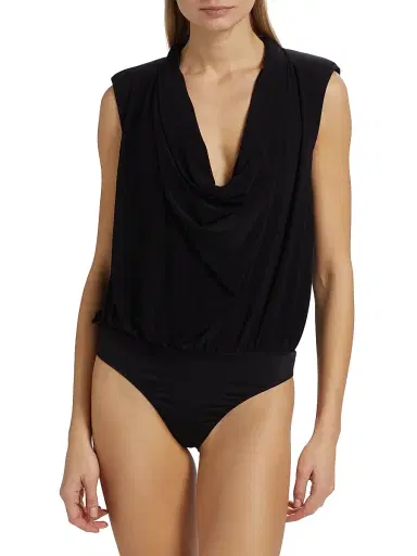 Ramy Brook Women's Eden Stretch Jersey Sleeveless Bodysuit - Black | Thumbnail 6 Ramy Brook Women's Eden Stretch Jersey Sleeveless Bodysuit - Black | Thumbnail 6