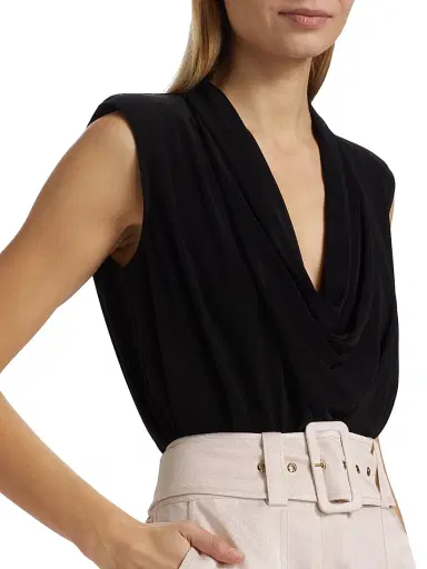 Ramy Brook Women's Eden Stretch Jersey Sleeveless Bodysuit - Black | Thumbnail 7 Ramy Brook Women's Eden Stretch Jersey Sleeveless Bodysuit - Black | Thumbnail 7