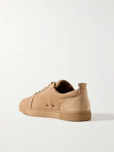 Christian Louboutin Louis Junior Grosgrain-Trimmed Suede Sneakers - Men | Thumbnail 4 Christian Louboutin Louis Junior Grosgrain-Trimmed Suede Sneakers - Men | Thumbnail 4