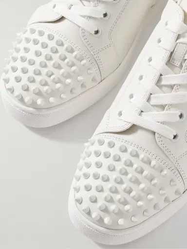Christian Louboutin Louis Junior Spikes Cap-Toe Leather Sneakers - Men | Thumbnail 5 Christian Louboutin Louis Junior Spikes Cap-Toe Leather Sneakers - Men | Thumbnail 5