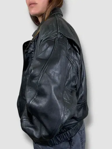 Jen Wonders Studio Leather Bomber Jacket | Thumbnail 11 Jen Wonders Studio Leather Bomber Jacket | Thumbnail 11