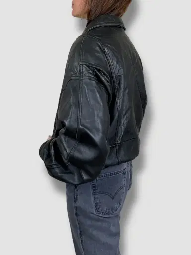 Jen Wonders Studio Leather Bomber Jacket | Thumbnail 5 Jen Wonders Studio Leather Bomber Jacket | Thumbnail 5