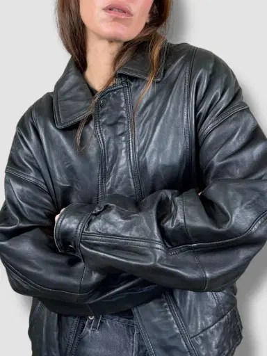 Jen Wonders Studio Leather Bomber Jacket | Thumbnail 6 Jen Wonders Studio Leather Bomber Jacket | Thumbnail 6