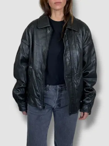 Jen Wonders Studio Leather Bomber Jacket | Thumbnail 7 Jen Wonders Studio Leather Bomber Jacket | Thumbnail 7