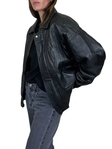 Jen Wonders Studio Leather Bomber Jacket | Thumbnail 1 Jen Wonders Studio Leather Bomber Jacket | Thumbnail 1
