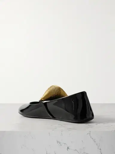 Alaïa Embellished Patent-leather Ballet Flats | Thumbnail 3 Alaïa Embellished Patent-leather Ballet Flats | Thumbnail 3