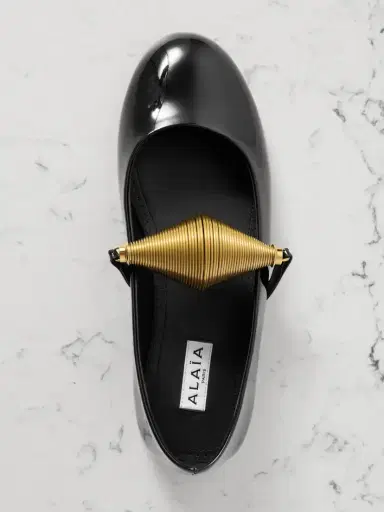 Alaïa Embellished Patent-leather Ballet Flats | Thumbnail 5 Alaïa Embellished Patent-leather Ballet Flats | Thumbnail 5