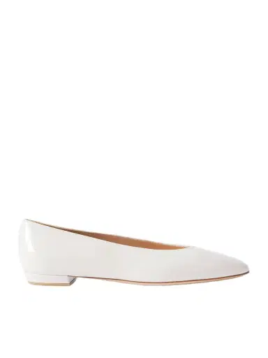 Gianvito Rossi Amelia Glossed-leather Ballet Flats | Thumbnail 1 Gianvito Rossi Amelia Glossed-leather Ballet Flats | Thumbnail 1