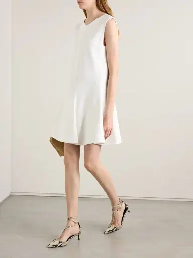 Khaite Mel Crepe Mini Dress | Thumbnail 2 Khaite Mel Crepe Mini Dress | Thumbnail 2